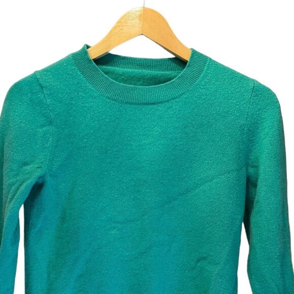 J. Crew Green Cashmere Sweater. Size Small. - Picture 4 of 14